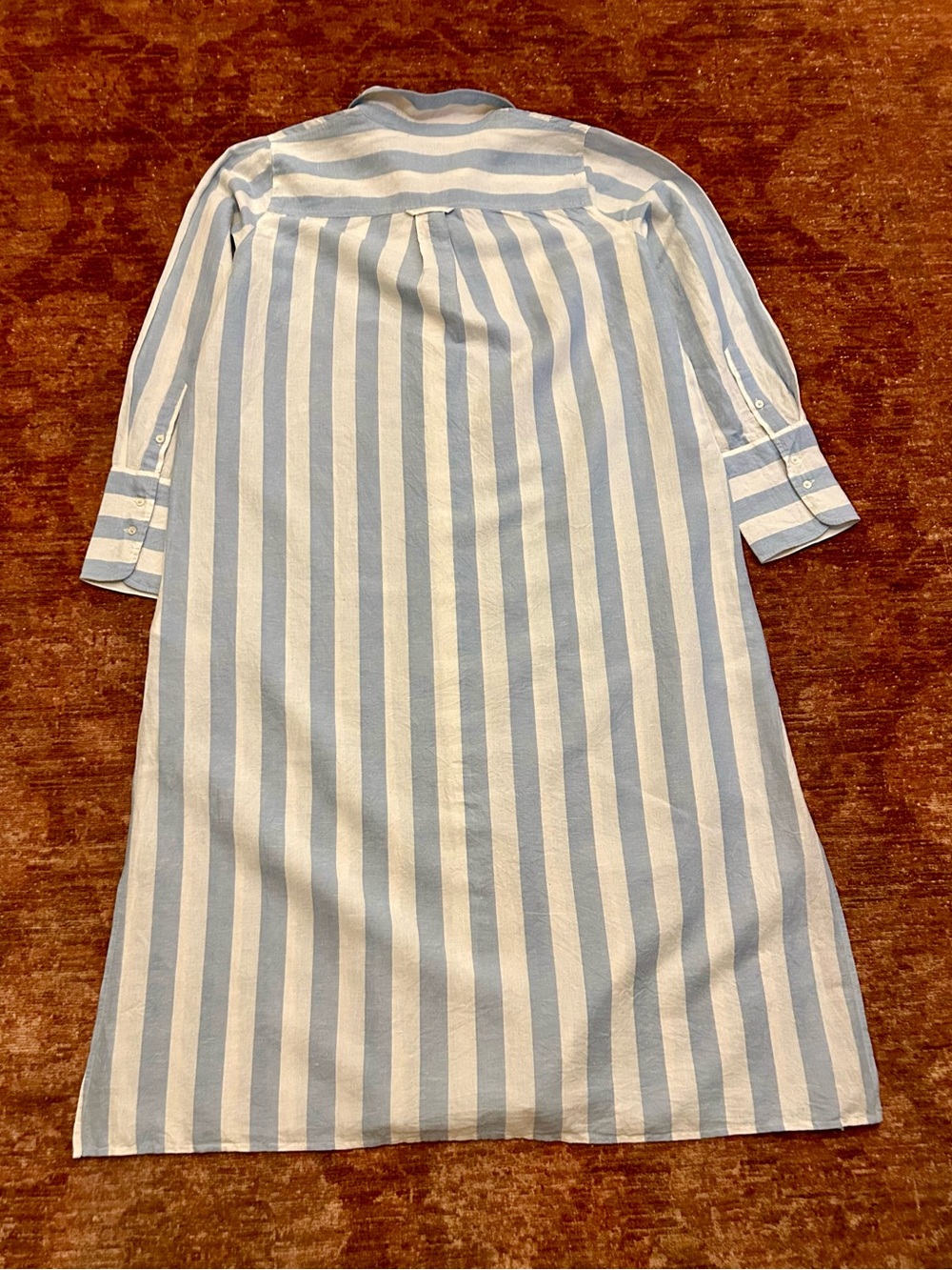 J. Crew Long Beach shirt in striped linen-cotton blend. Size XXL. - Picture 5 of 15